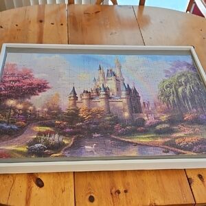 Disney inspired castle and tinkerbell fairy puzzle